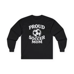 Camiseta de manga larga Proud Soccer Mom, regalo para mamás deportivas, camiseta de fútbol - Imagen 1 de 43