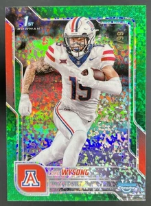 2025 Bowman Chrome U Luke Wysong 1st Green Mini-Diamond Refractor /99 Arizona - Picture 1 of 2