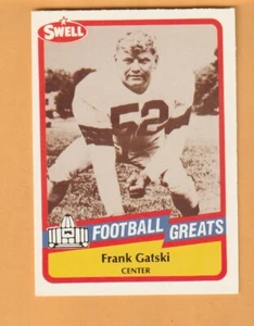 Frank Gatski Cleveland Browns 1989 Swell Greats #130 Auburn Tigers 2U - Imagen 1 de 2