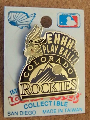 1993 Colorado Rockies NEW logo pin Bugs Bunny MLB - Image 1 of 4