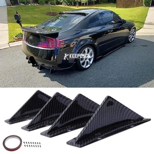 For Infiniti G35 G37 4x Rear Bumper Diffuser Shark Fin Spoiler Lip Wing Splitter - Bild 1 von 10