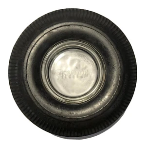 Vintage Firestone Ashtray Deluxe Champion Gum Dipped Tubeless Tire Advertising - Picture 1 of 7