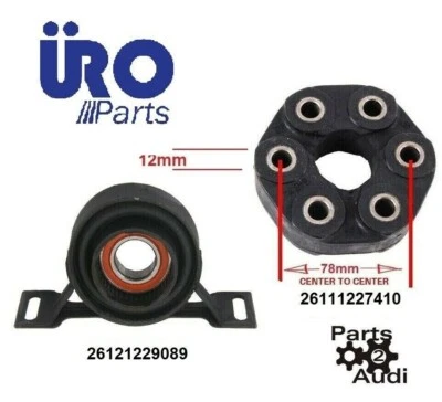 Eje de transmisión eje central soporte cojinete disco flexible se adapta a BMW 318ti 325i Z3 1996-02 Foto 1 de 4