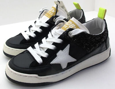 Brand New in Box GOLDEN GOOSE 36/6US Women's Black YEAH Sneakers w/White Star - Image 1 of 4