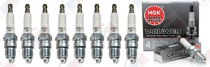 NGK "V-POWER" Spark Plugs Set of 8 1988-1995 for Chevrolet C1500 5.7L 5.0L 7.4L - Picture 1 of 1