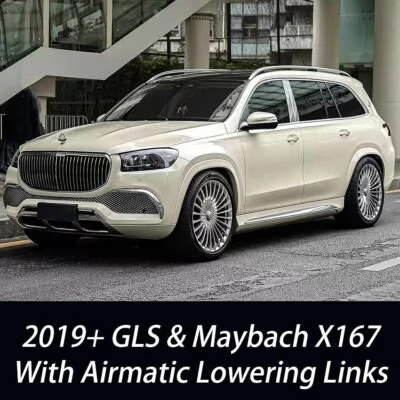 For MERCEDES Maybach & GLS 480 600 63 AMG X167 Adjustable Air Lowering Links Kit - Imagen 1 de 4