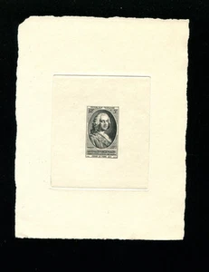 France1953 Sc B275 Communications Costumes Stamp Day Sunken Die Artist Proof   - Picture 1 of 1