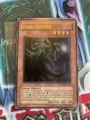 Yugioh Misprint Foil Shift Ultimate Rare Dark Hunter TDGS LP - Image 1 of 2