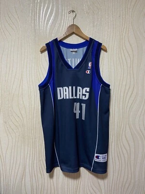 CAMISETA DE BALONCESTO DE LOS DALLAS MAVERICKS CAMPEÓN NBA talla XXL #41 DIRK NOWITZKI b Foto 1 de 4