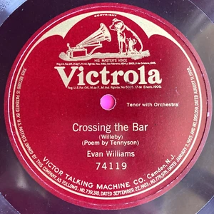 CROSSING THE BAR - Evan Williams - Victrola Records 74119 - Picture 1 of 4