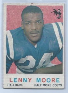VINTAGE 1959 TOPPS LENNY MOORE #100 HOF BALTIMORE COLTS EX - Bild 1 von 1