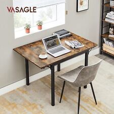 Vasagle Folding Rectangle Dining Table Drop Leaf Kitchen Room Furniture Brown