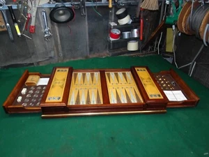 1988 FRANKLIN MINT COLLECTOR'S BACKGAMMON BOARD GAME SET – EXCALIBUR / CAMELOT - Picture 1 of 24
