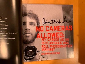 SIGNED No Cameras Allowed By - Julian D. Stone Outlaw Photographer HC + PHOTO - Picture 1 of 7