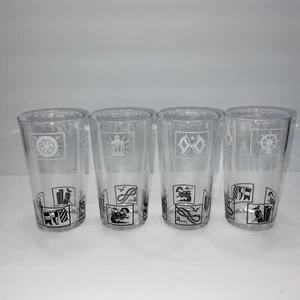 Bicchieri da bere vintage nautici barware yacht rock tumblers marinaio jerry MCM - Foto 1 di 9