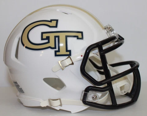 2019  Georgia Tech Yellow Jackets Custom Riddell Mini Helmet Spring Game Cover