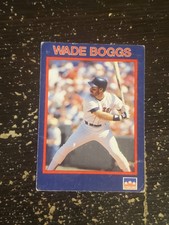 RED SOX WADE BOGGS 1990 STARLINE LONG JOHN SILVERS #22 OF 40
