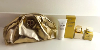 ¡NUEVO!  Cle De Peau Juego de Viaje - La Cream, Crema Contorno de Ojos, Espuma Limpiadora Foto 1 de 4