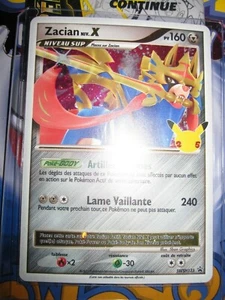 POKEMON RARE CELEBRATIONS FRANCAIS PROMO ZACIAN niv.X SWSH135 HOLO NEUF MINT - Picture 1 of 2