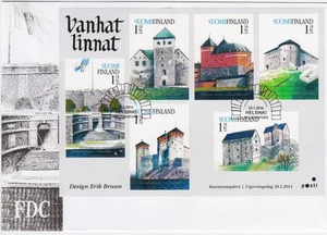 Fortress Sea Suomenlinna Old Castles Rasepborg Turku Booklet Finland FDC 2014 - Picture 1 of 1