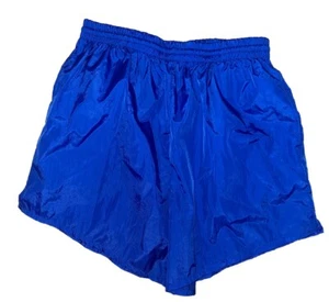 Vtg 80s 90s Shorts Pro Spirit Nylon Track Royal Blue Pockets Running Mens Large - Picture 1 of 4
