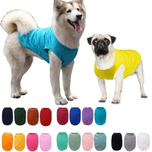 Summer Dog Vest Shirt,Large Breathable Pet Dog T-Shirt,Puppy Cat Top Shirt 5XL - Picture 1 of 32