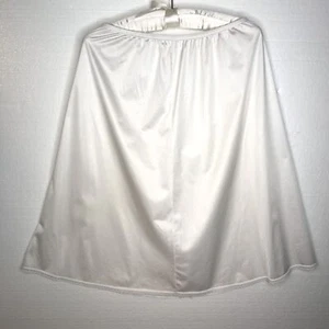Vanity Fair Vintage White Satin 1/2 Slip Style 11-60 Lace Trim Skirt size large - Picture 1 of 4
