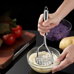 Stainless Steel Potato Masher Ricer Grater Heavy Tool Crusher Kitchen Acceesory - Picture 1 of 7