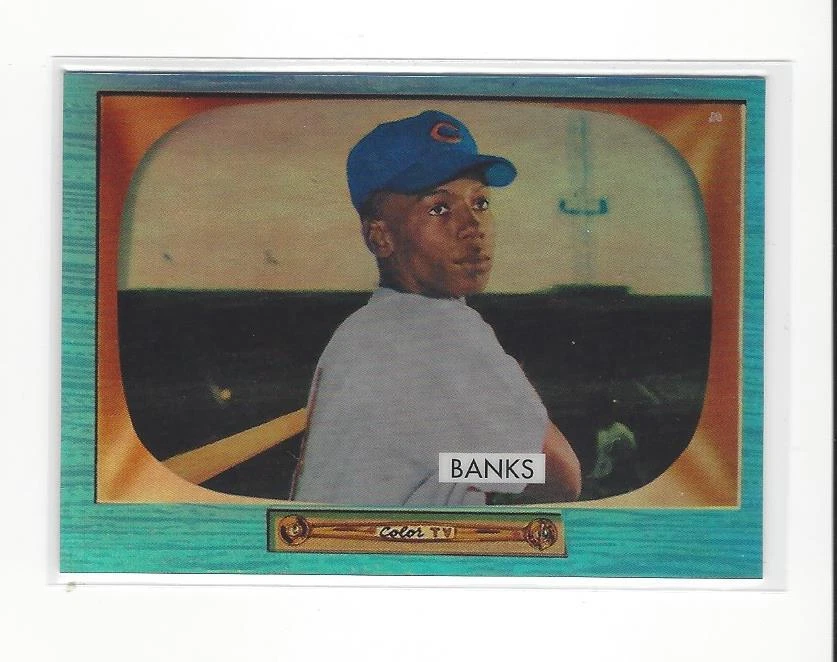 2013 Bowman Rookie Reprint Blue Sapphire Refractor #242 Ernie Banks Cubs - Imagem 1 de 1