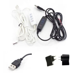LED Dimmer USB Port Power Supply Line Extension Cable With ON OFF Switch Adapter - Picture 1 of 14