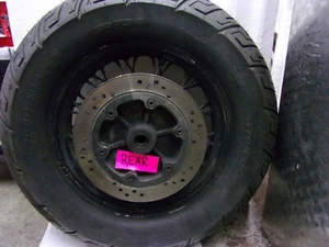 569 A HONDA SHADOW AERO 1100 C3 2000 OEM  REAR  WHEEL - Picture 1 of 11