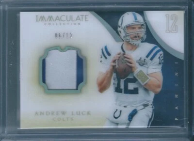 2014 Panini Immaculate Collection Numbers Memorabilia #IN-AL Andrew Luck /12 - Image 1 of 2