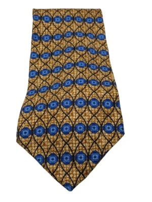 Corbata de cuello Honors para hombre estampado geométrico 100 % seda de Italia novedad Foto 1 de 4