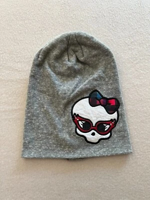 Mattel High Beanie Girls Size 4-16 Gray Knit Monster High Monster Chic Pull On - Image 1 of 4