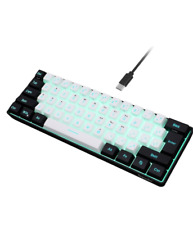 60% Mechanical Gaming Keyboard LED Backlit Brown Switches Mini Office Keyboard