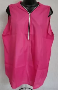 Womens Shirt Top Blouse Size 5XL XXXXXL 5X Large Pinkish Purple NEW - Picture 1 of 24