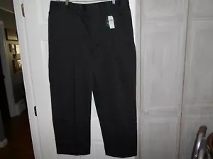L.L. Pantalones chinos Bean azul marino 40W X 29L frontal plisado resistente a las arrugas comodidad - Imagen 1 de 4