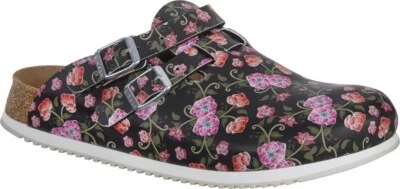 Birkenstock Damen Pantolette Kay 1016662 Blumen Roses black Superlauf 37-42 NEU