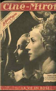 CINE-MIROIR APRIL 1948 EDITH PIAF, RENEE FAURE, BETTY GRABLE, FREE USA SHIPPING - Picture 1 of 3