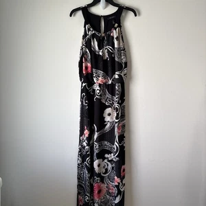 White House Black market maxi abito donna floreale tropicale piccolo - Foto 1 di 9