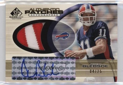 2004 SP Game Used Edition Authentic /25 Drew Bledsoe #AAP-DB Patch Auto - Image 1 of 2