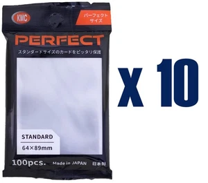 KMC Standard Size Sleeves - Perfect Size (Perfect Fit) [10 packs] - Picture 1 of 2