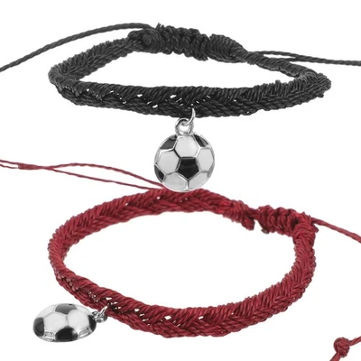  2 Stück Fußball-Armband, geflochtenes Armband, Fußballspieler-Armband, - Bild 1 von 4