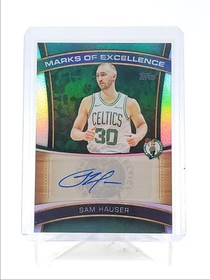 SAM HAUSER 2025-26 TOPPS MARKS OF EXCELLENCE AUTOGRAPH RAINBOW AUTO Q4427 - Image 1 of 2