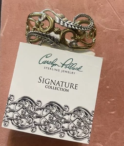 CAROLYN POLLACK-Sterling Southwest Signature Collection Cuff Bracelet - Picture 1 of 8