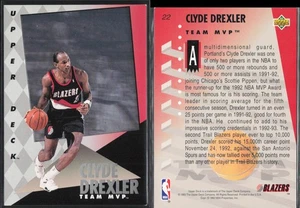 92/93 1992-93 Upper Deck MVP Holograms #22 Clyde Drexler Trailblazers - Imagen 1 de 1