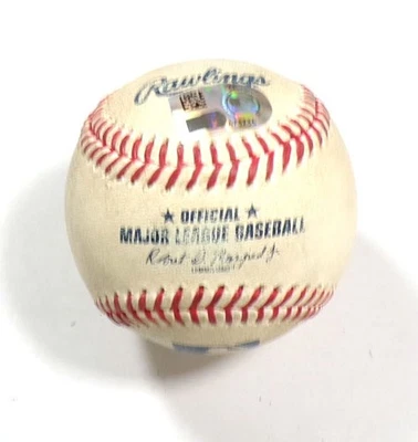 2024 Atlanta Braves at Colorado Rockies Game-Used Baseball Michael Toglia COA - Image 1 of 3