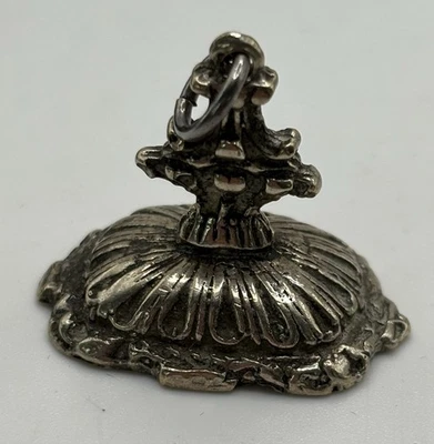 Antique Sterling Silver Fob Seal - Nice Detail  20.8g - 1.09” - No Mono - Image 1 of 4
