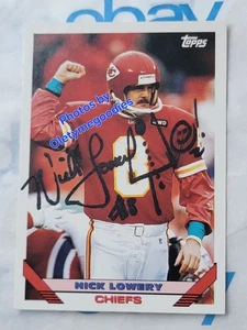 Nick Lowery 1993 Kicker Topps #16 Chiefs Hand Signed Auto - Bild 1 von 16