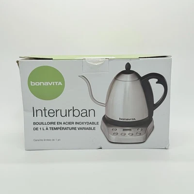 Hervidor de agua digital Bonavita Interurban 1,0 L temperatura variable cuello de cisne Foto 1 de 3